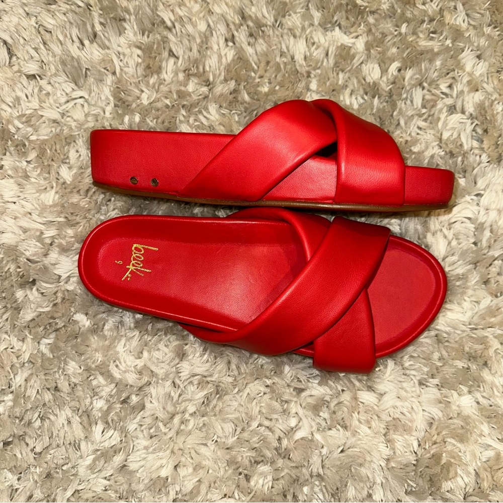 NWOT Beek anthropologie Rhea Slide Sandal Platform Size 9